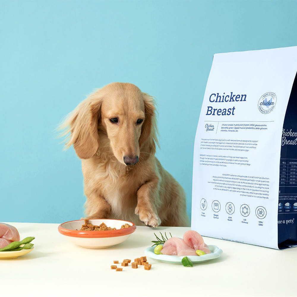 본아페티 프리미엄 강아지 관절 다이어트 스팀 닭고기 수제사료 닭가슴살, 1kg, 1개 제품 이미지