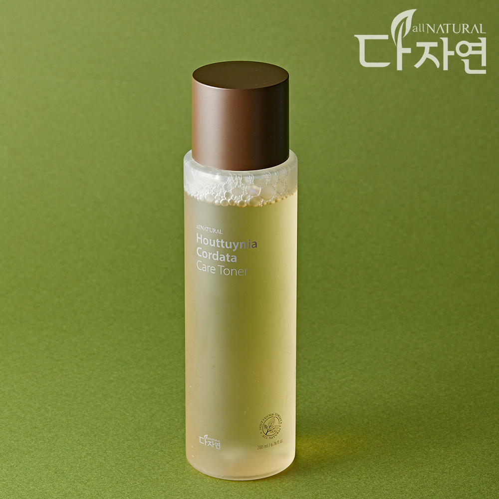 자연의벗 다자연 어성초 케어 토너 200ml 스킨 수분 알라토인 녹차 추출물 저자극 진정 - 상세 이미지 4