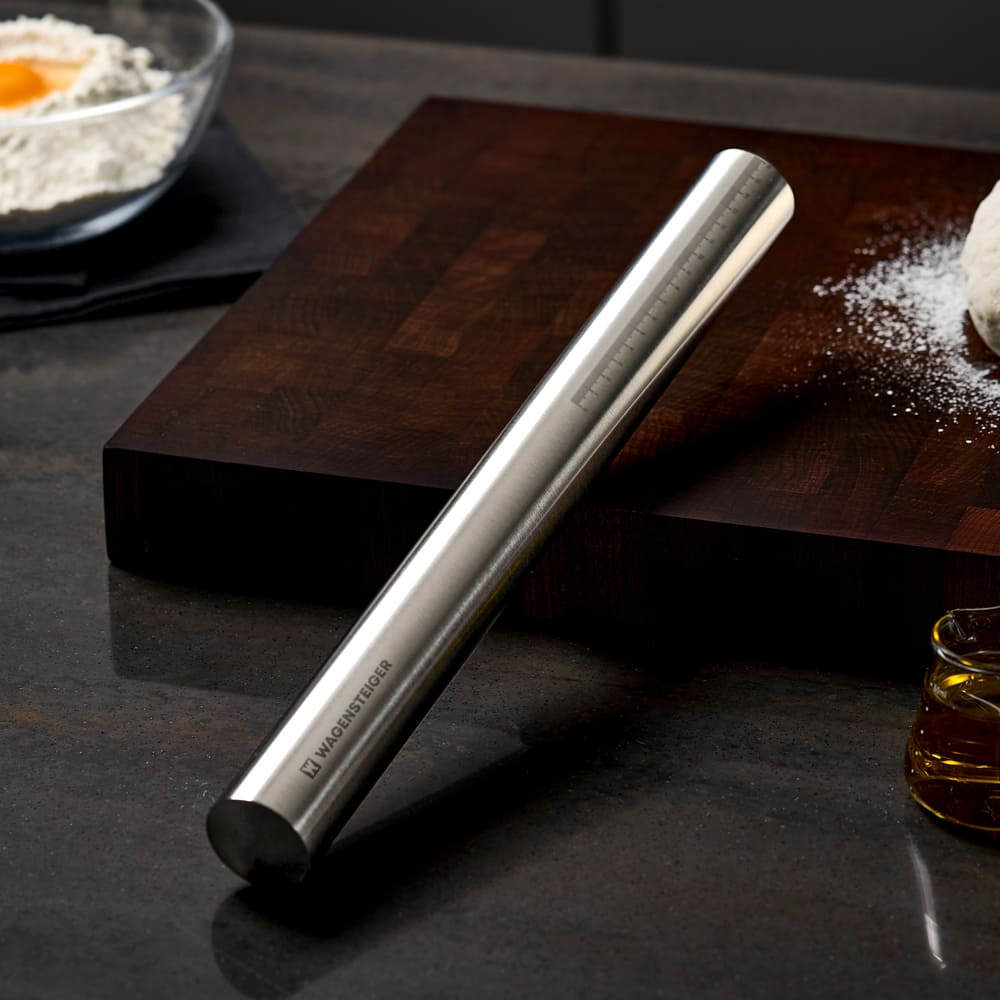 스텐 눈금 밀대 32cm 밀가루 반죽 베이킹 만두피 빵 칼국수 홍두깨 요리 롤링핀 방망이 - 상세 이미지 4