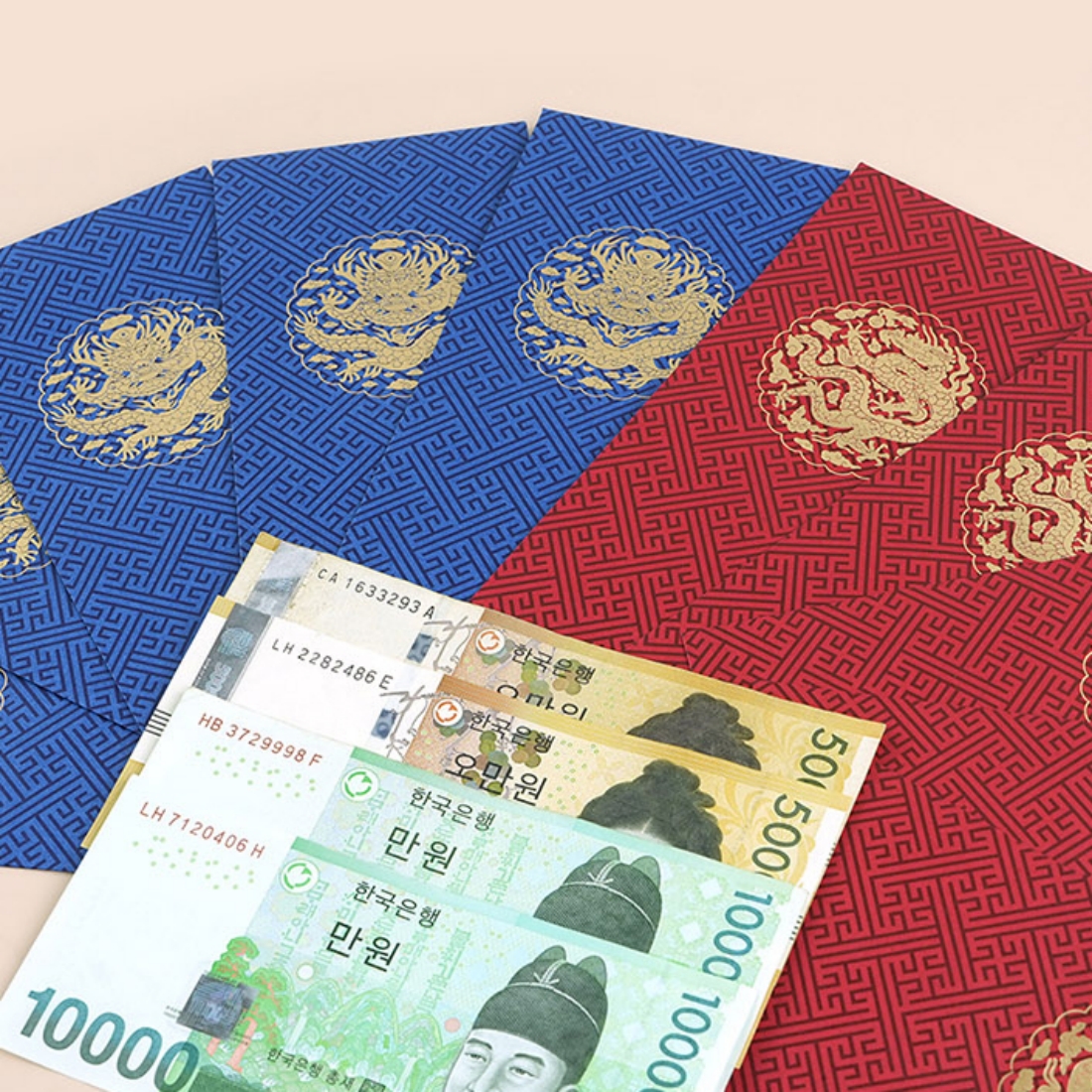 곤룡포 용돈봉투 설 추석 명절 폐백 부모님 경조사 현금 상품권 돈봉투 랜덤, 5매 - 상세 이미지 2