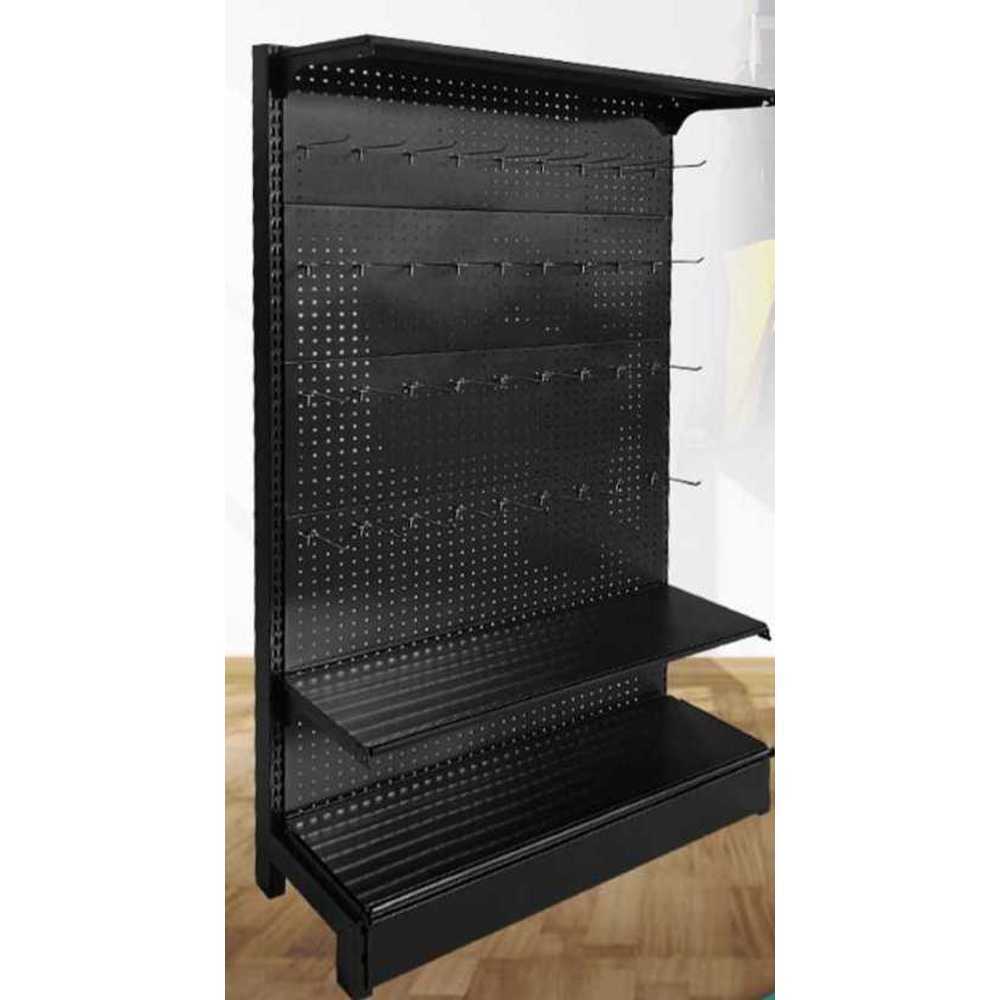 타공판 스탠드 판매대 진열 정리대 랙 디피 벽면 철판 70x40x135cm - 상품 이미지