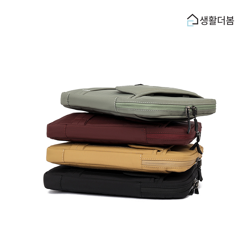 생활더봄 슬림 세로형 노트북가방 토트 숄더 투웨이 태블릿수납 파우치 4컬러 - 상세 이미지 4