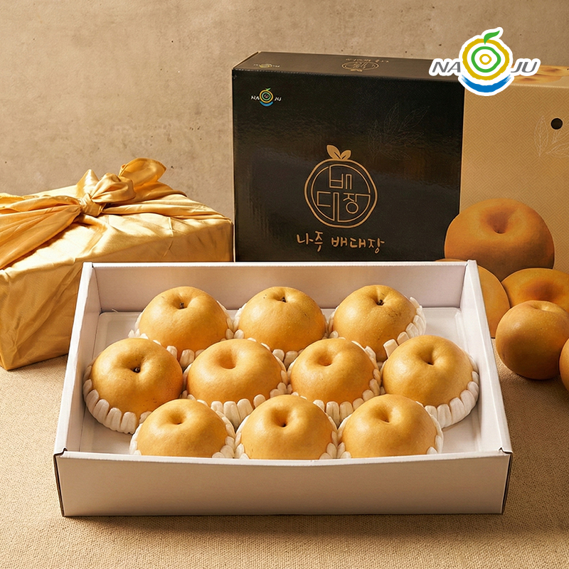 [산지직송] 고당도 햇 나주배 프리미엄 선물세트 5kg 7.5kg 신고배 햇배 추석 과일선물세트 명절 선물용 제수용 보자기증정 - 상세 이미지 4