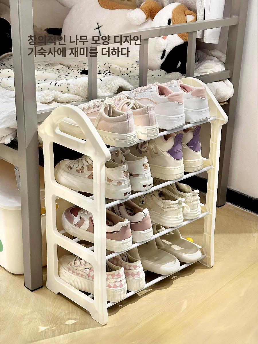 이동식 수납트롤리 틈새 수납선반 세탁실 정리함 거실 대형 3단 화이트 - 상세 이미지 4