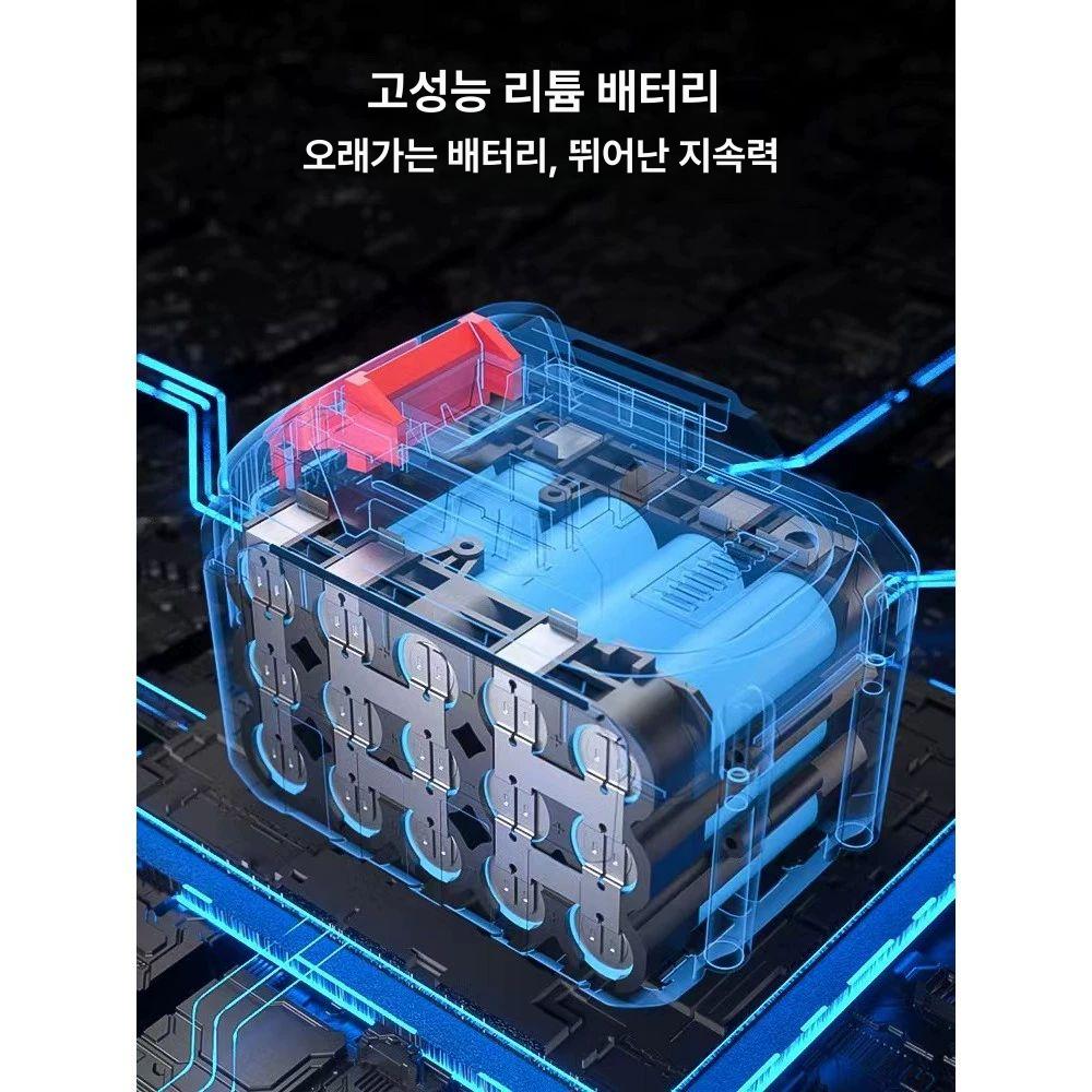 무선 임팩렌치 겸용 전동렌치 미드토크 베어툴 토크툴 무브러시 프리미엄 10칸 배터리 기본 300n - 상세 이미지 4