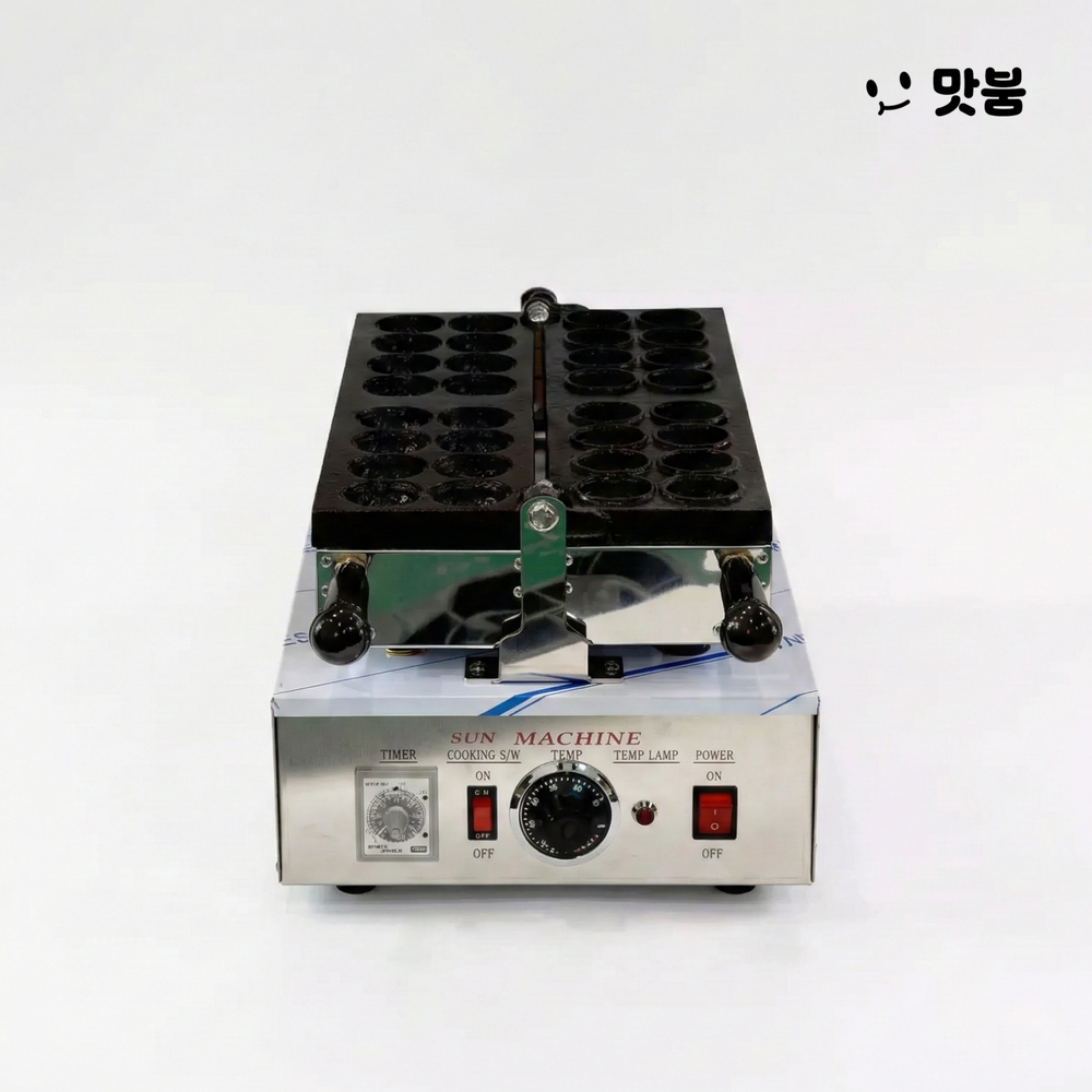 태양산업 호두과자기계(38mm) 16구 호두빵 전기식 국내제조 조리기 / WNR-305S - 상품 이미지