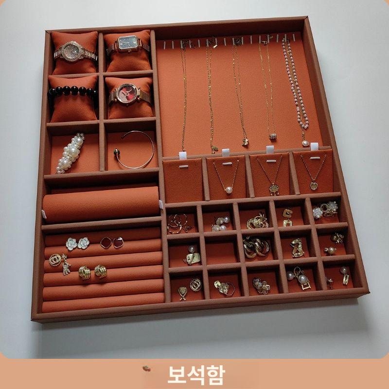 액세서리 보관함 서랍 파티션 간편벨벳 수납 정리 칸막이 맞춤 - 상세 이미지 3