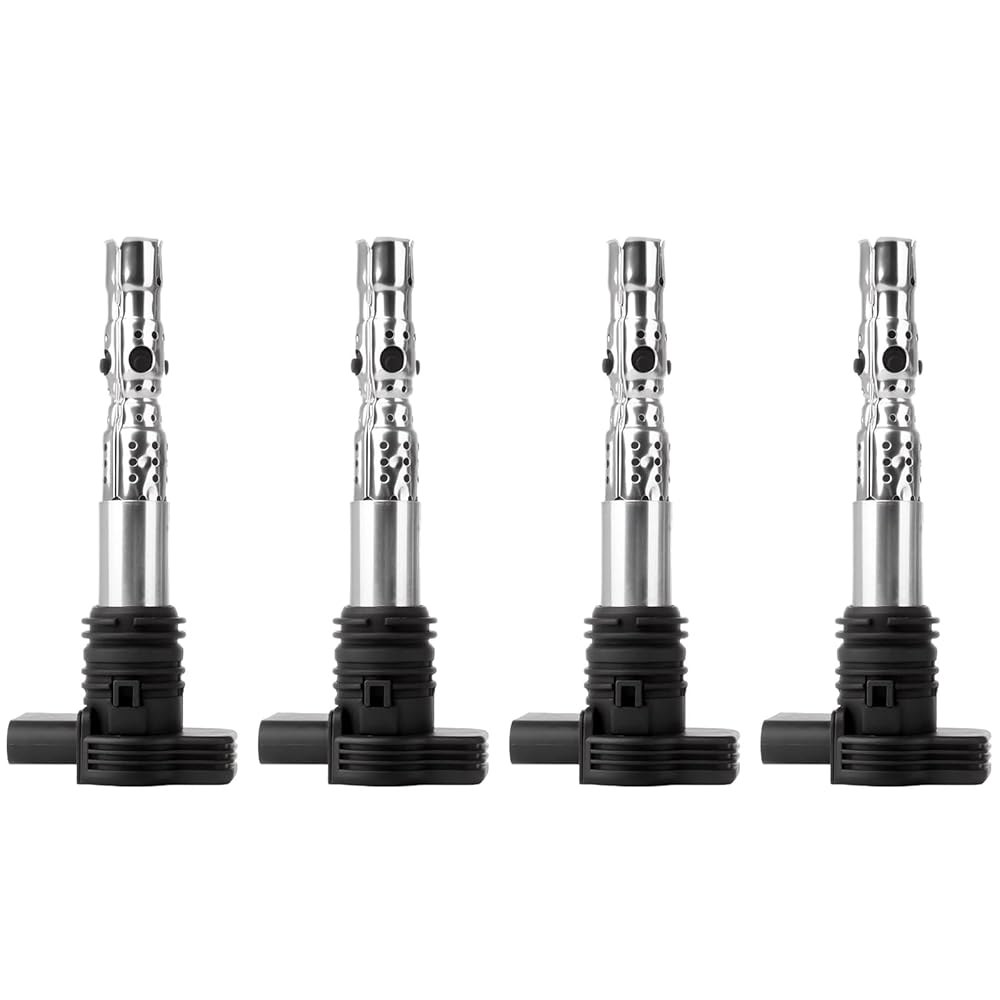 OCPTY 점화 코일 2001-2006 아우디 A4 1.8L /L4,2000-2006 폭스바겐 골프 /L4 4핀 팩 교체 UF411 4 PCS - 상품 이미지