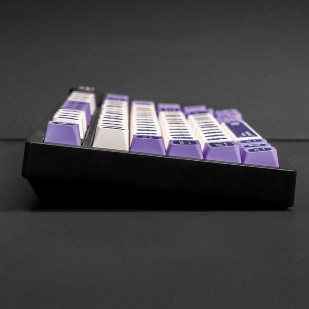캣츠아이 영문 퍼플 반투명 키캡 CHERRY PBT 기계식 키보드 키캡 136키 - 상세 이미지 3