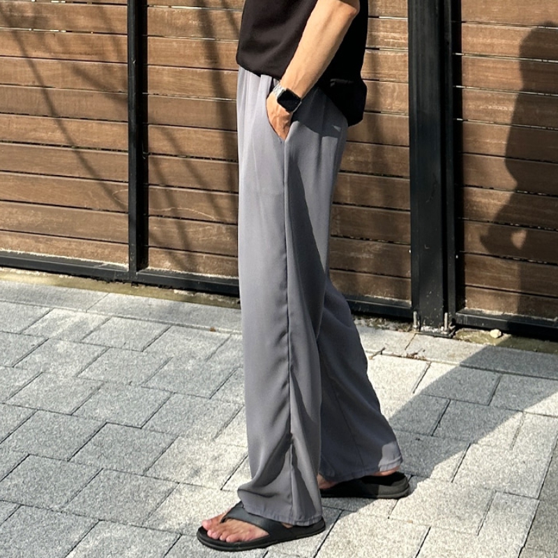 1+1 남자 힉스 여름 아이스 쿨 냉장고 롱 와이드 밴딩팬츠 이미지 1