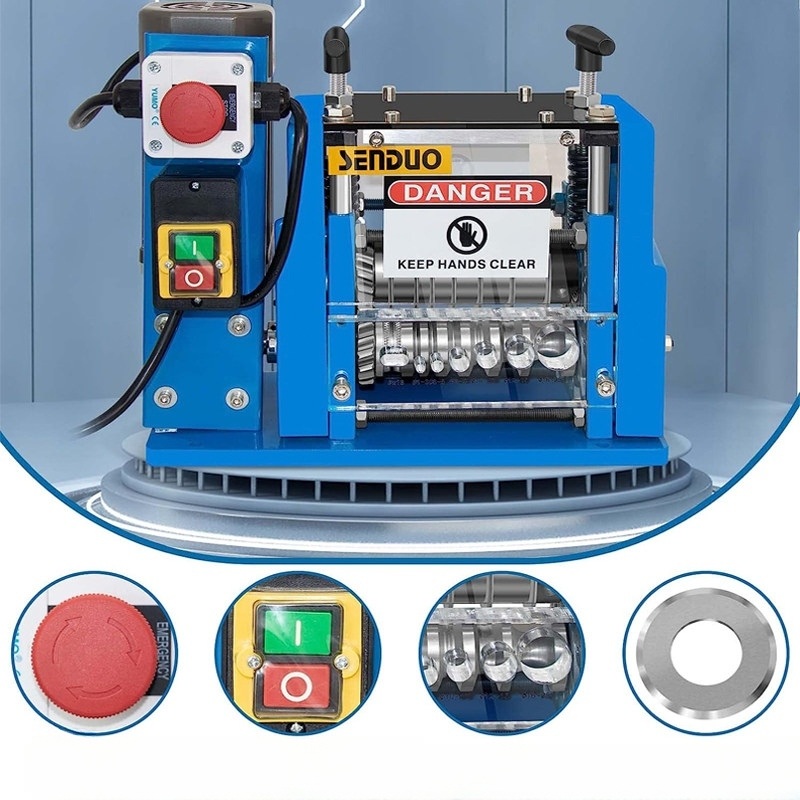 자동전선탈피기 피복기 아크릴투명 고성능 전선피복제거기 MDB 180W 220V 플러그 - 상세 이미지 4
