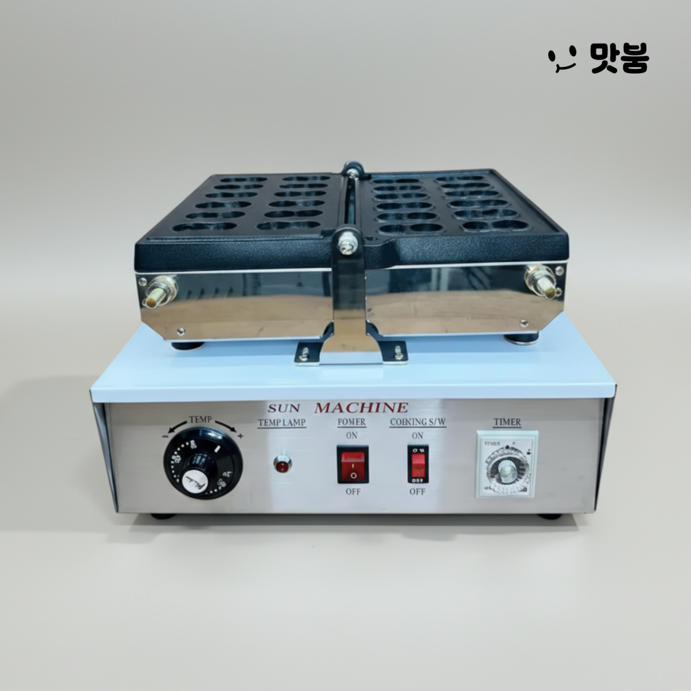 태양산업 땅콩빵기계 12구 땅콩과자 전기식 국내제조 조리기 / PNR-385S - 상품 이미지