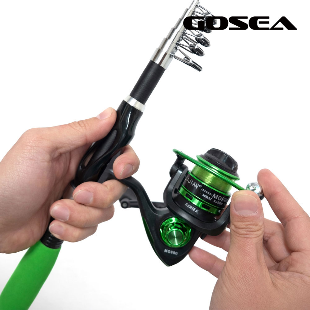 GOSEA 여행용 낚시대 릴 콤보 세트 그린 낚시 체험 입문 선물 GSF-R1G - 상세 이미지 4
