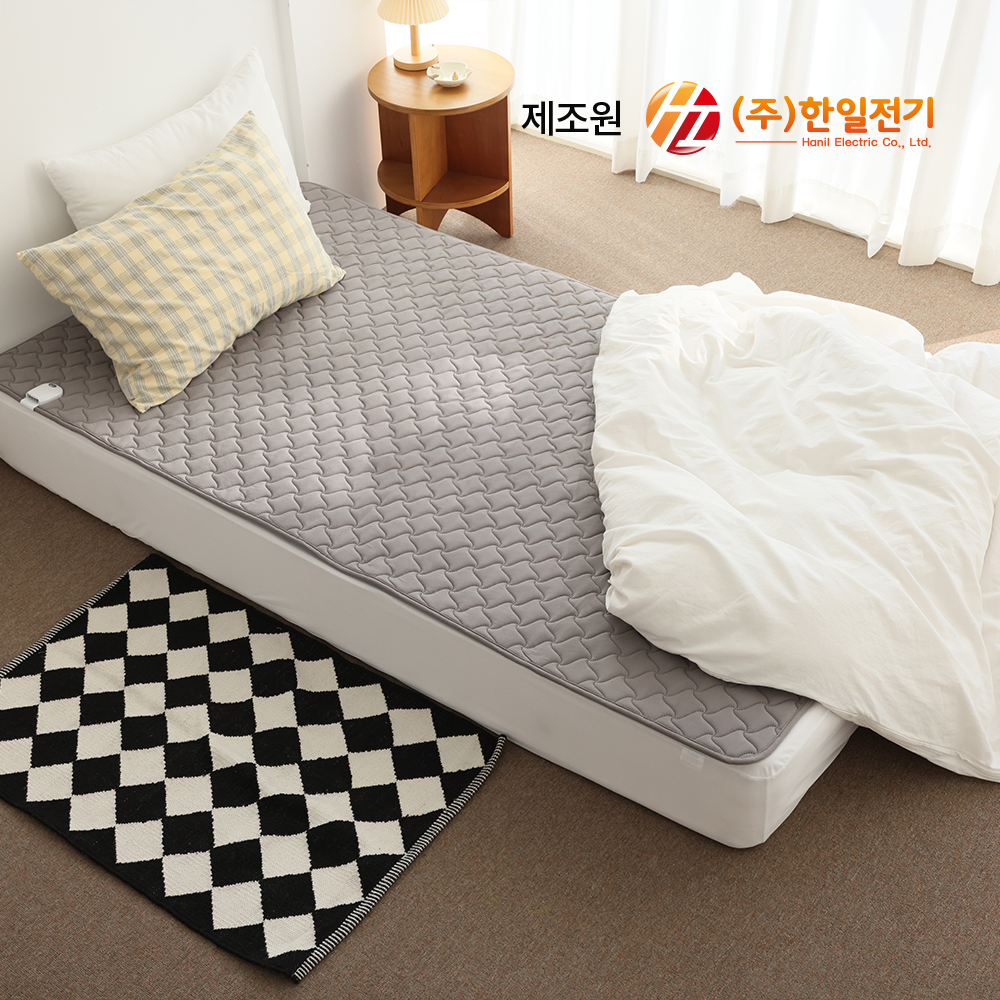 한일 국산 EMF 전자파없는 카본 침대 전기 장판 탄소 매트 극세사 캠핑 전기요 1인용 슈퍼싱글 - 상품 이미지