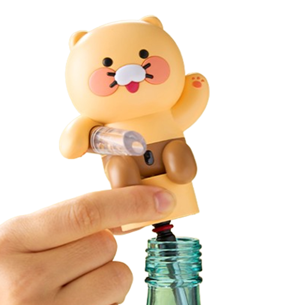 카카오프렌즈 춘식이 에어레이팅 디스펜서 소주 혼술 메이트 굿즈 자동 술 따르는 기계 이미지 6