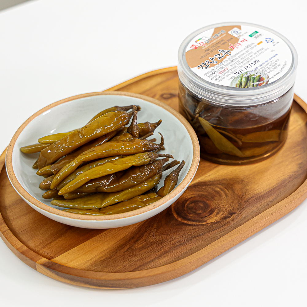 삭힌고추 장아찌 무침 청양 고추짱아찌 순창 장담아 1kg, 1개 이미지 8