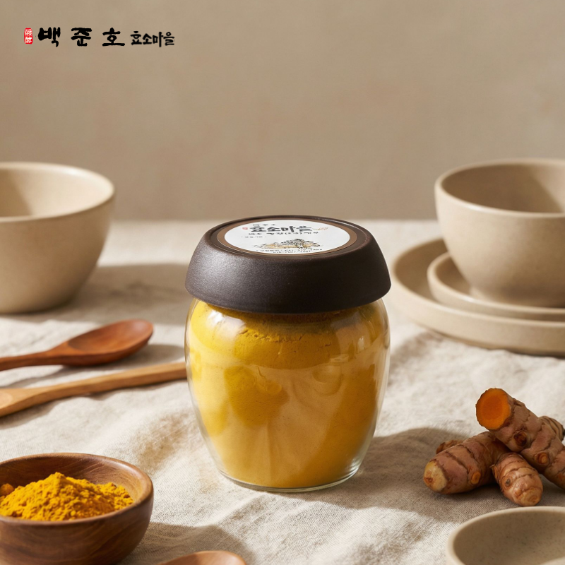백준호 효소마을 발효 강황가루 500g 이미지 2