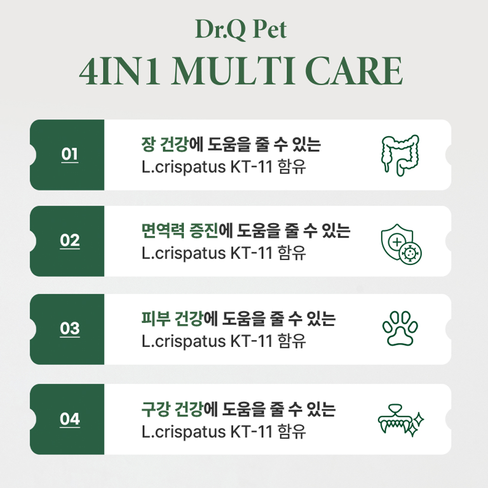 닥터큐펫 강아지 종합 영양제 유산균 장 면역력 피부 구강 멀티 케어 32정, 3개 이미지 7