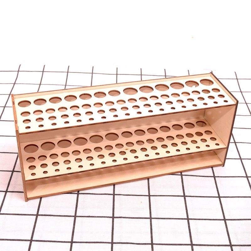 거치대 붓꽂이 문방사우 책상용 펜꽂이 붓 정리대 나무 25 x 10 x 7cm - 상세 이미지 4