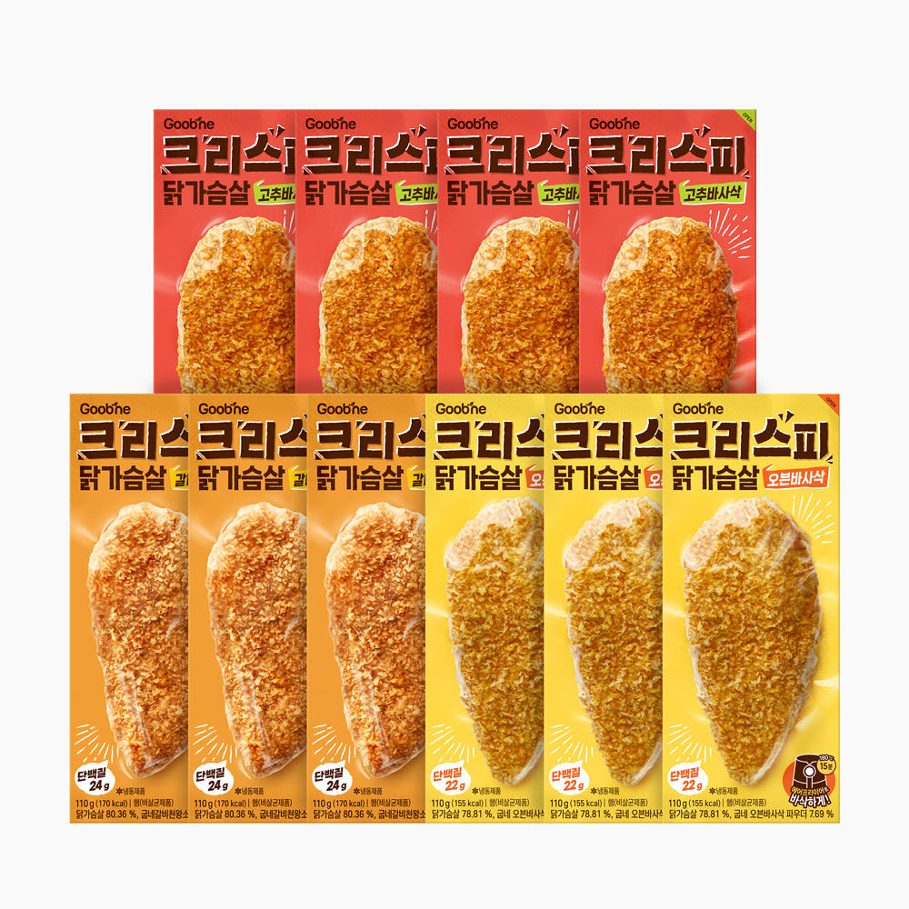 크리스피 닭가슴살 110g 3종 10팩