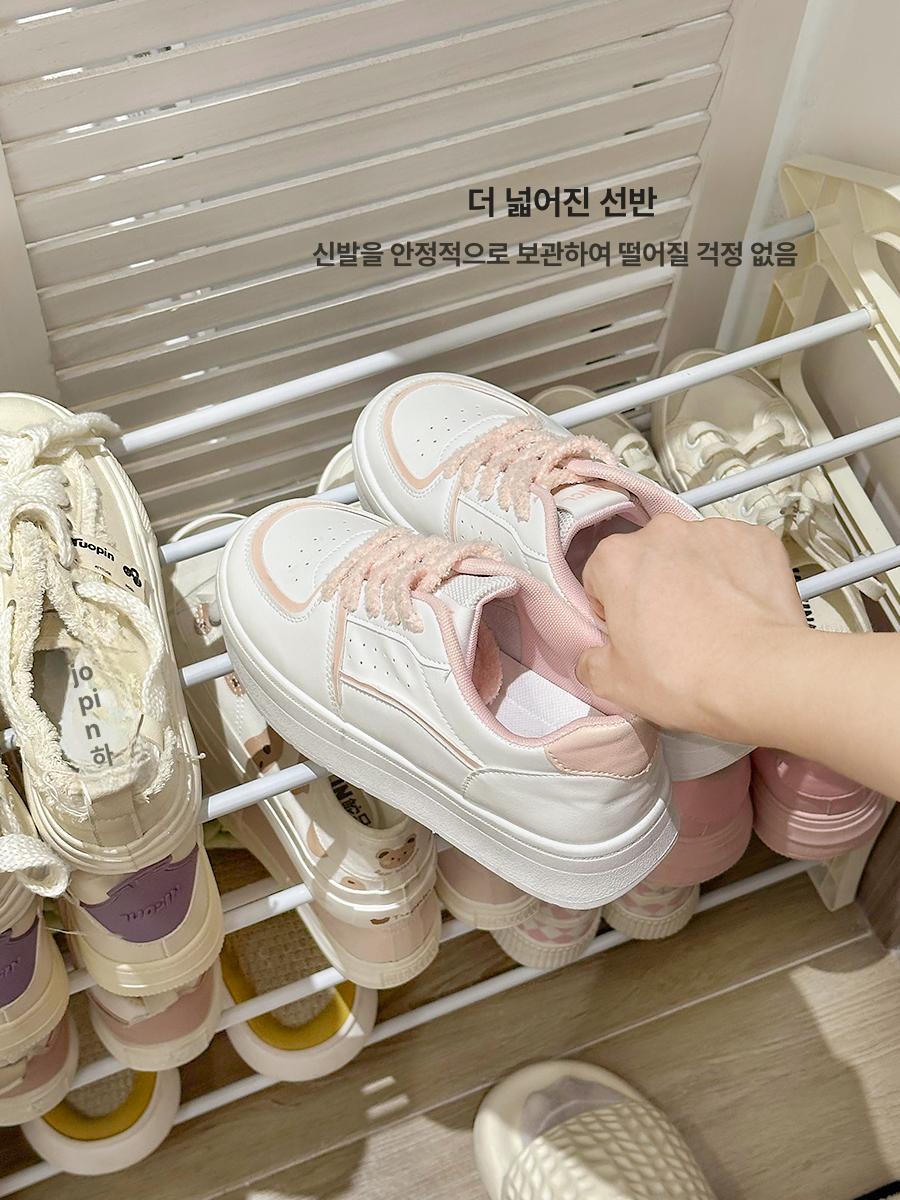 이동식 수납트롤리 틈새 수납선반 세탁실 정리함 거실 대형 3단 화이트 - 상세 이미지 5