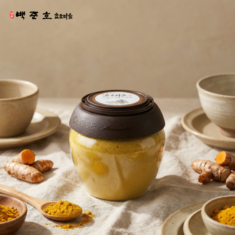 백준호 효소마을 발효 강황가루 500g 이미지 3