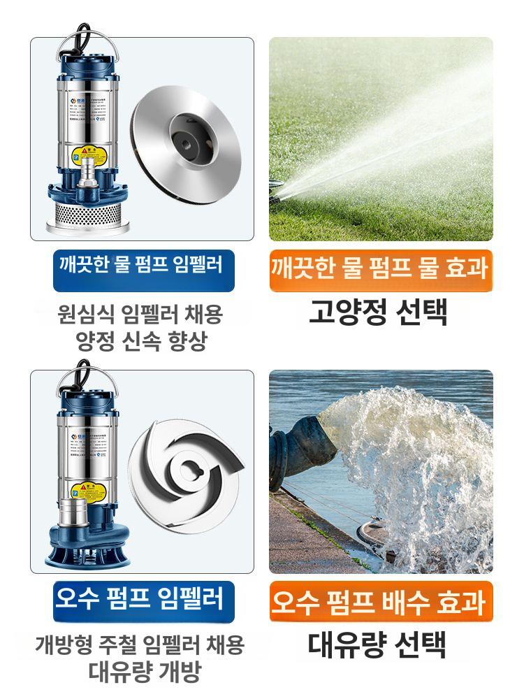 소형 양수기 농업 바닥 기계 하수 모터 물빼는 펌프 무선 농업용 호스 분무기 가정용 급수 - 상세 이미지 3