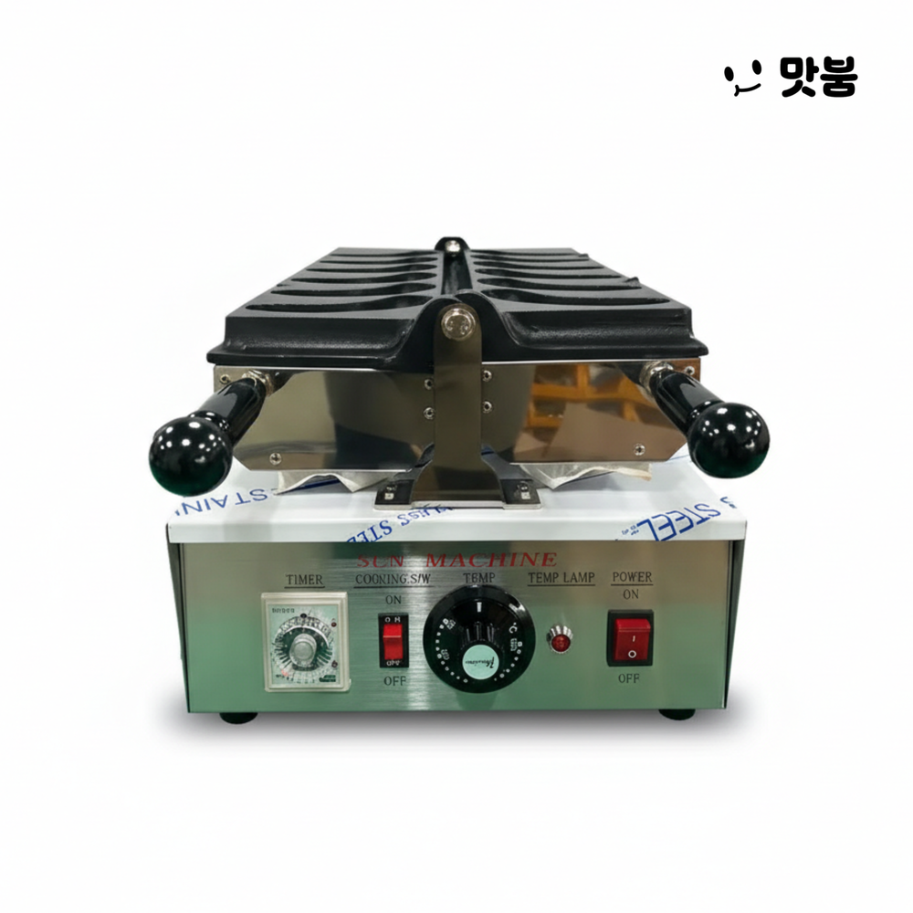 태양산업 바나나빵기계 6구 전기식 국내제조 조리기 / BBR-305S - 상품 이미지