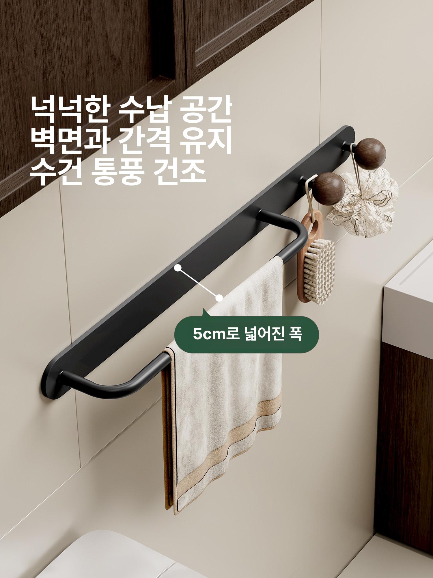 옷가게 벽걸이행거 옷걸이 선반 랙 디스플레이 단일 후크 단일 사용자용 월넛 - 상세 이미지 3