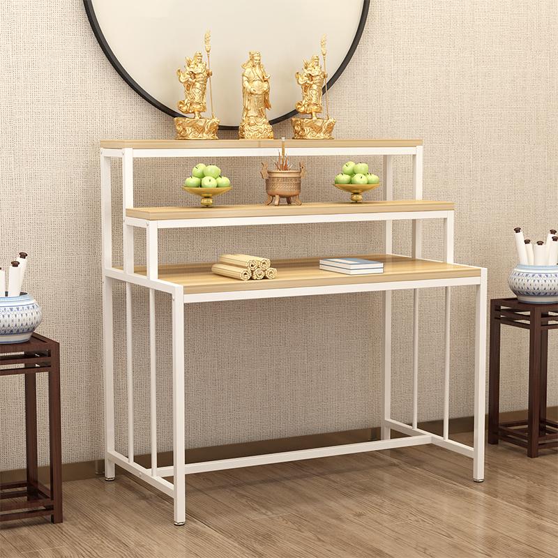 계단형 선반 수납장 시주함 불전함 캐비닛 법당 공탁대 3단 60 x 60x120 블랙 티크 - 상세 이미지 3