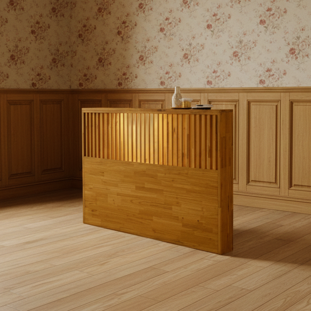 원목 침대헤드보드 저상형 침대헤드 선반 프레임 퀸