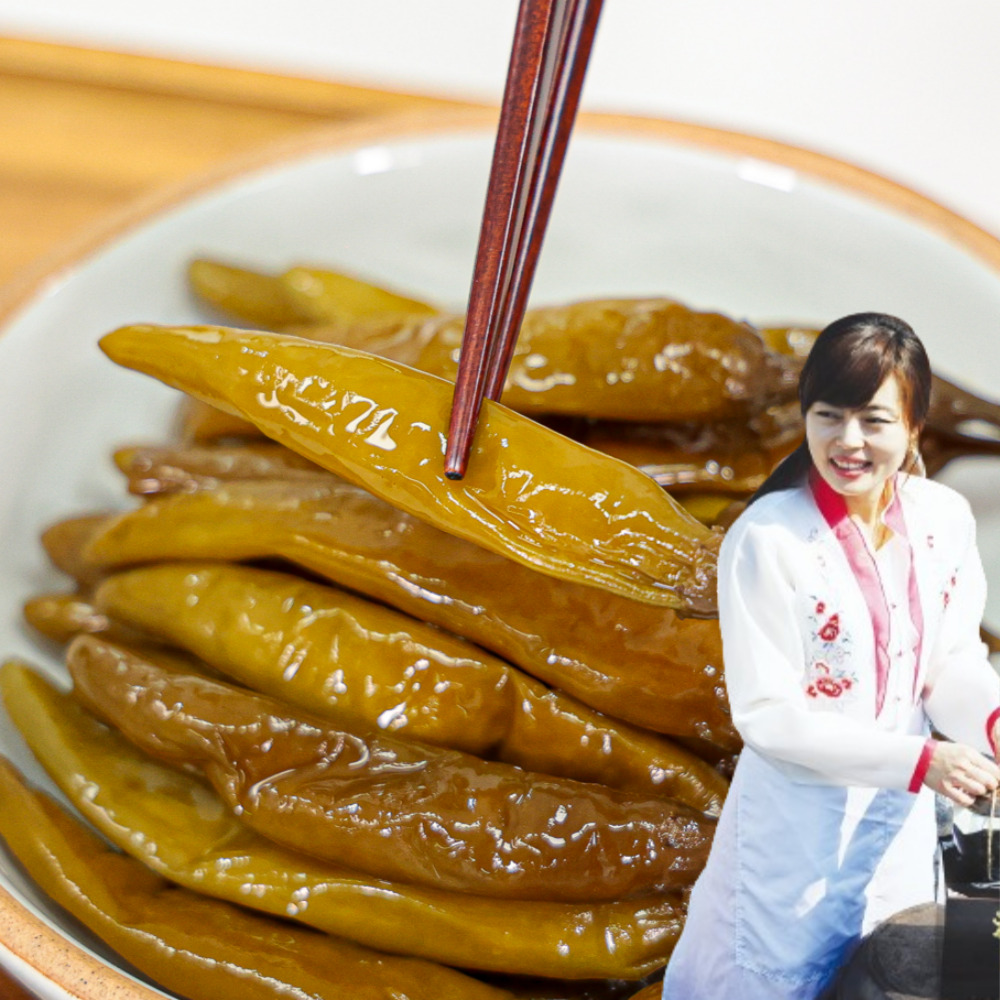 삭힌고추 장아찌 무침 청양 고추짱아찌 순창 장담아 500g, 1개 - 상품 이미지
