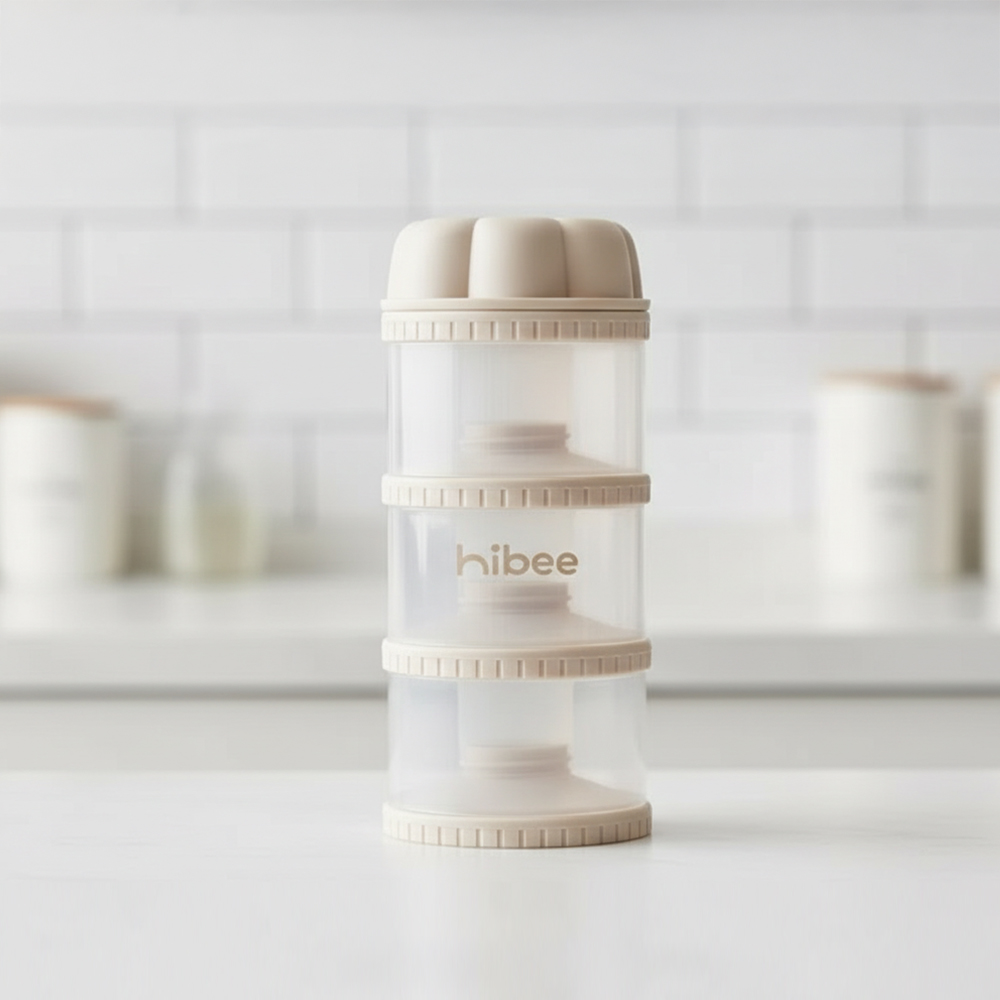 하이비 분유케이스 분유통 휴대용 보관통 항균 칸칸 3단