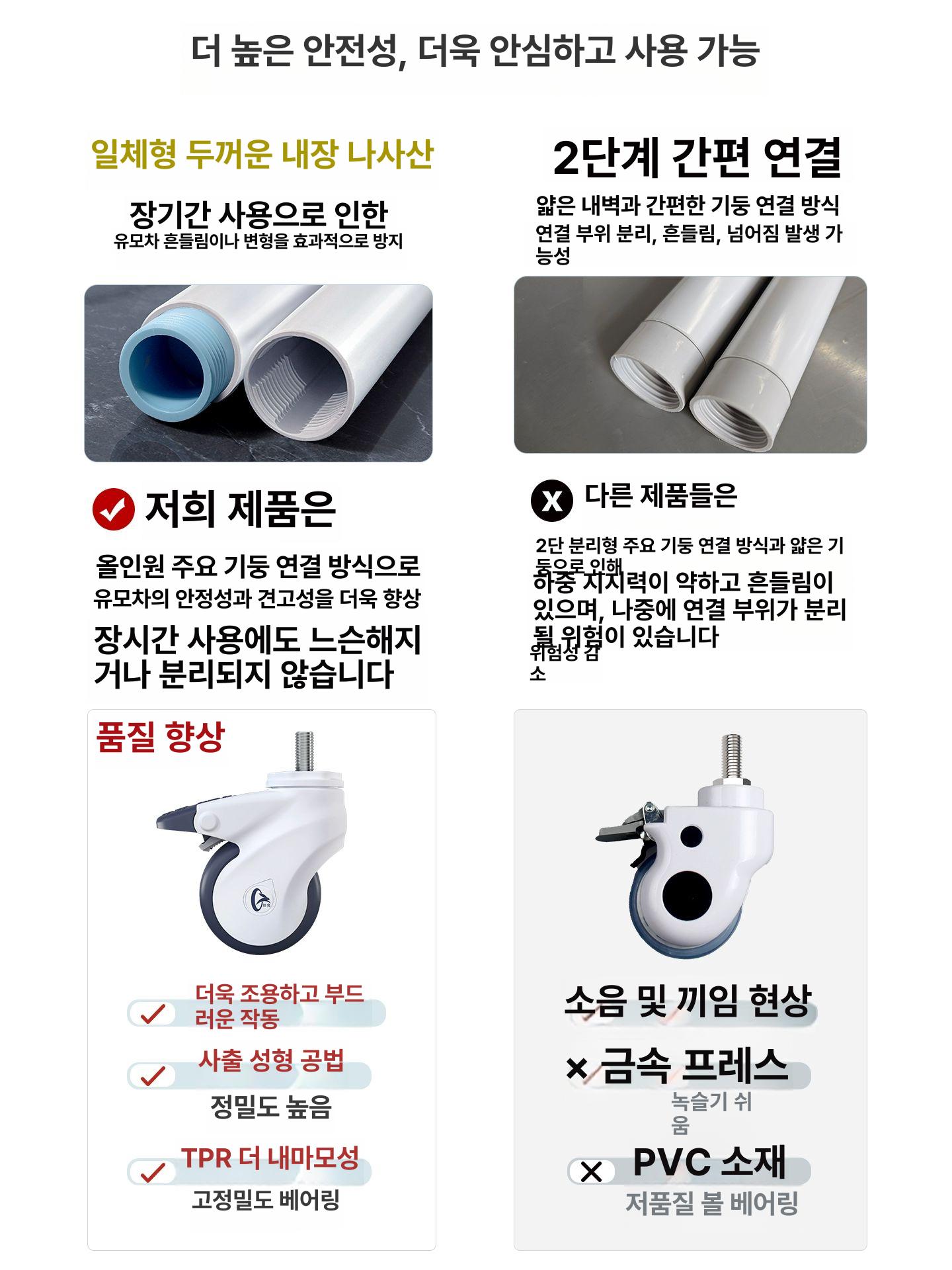 미용 웨건 미용실 수납 뷰티 이동식 미용기기 선반 1단계 3단 단일 팔걸이 퓨어화이트 공식 표준 구성 1x1x1cm - 상세 이미지 5
