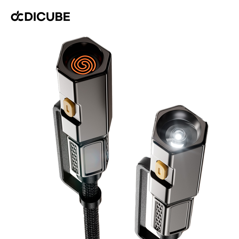 디큐브 240W PD3.1 C to C 초고속 충전 케이블 아이폰 갤럭시 노트북 호환 마그네틱 LED 4in1 - 상세 이미지 4