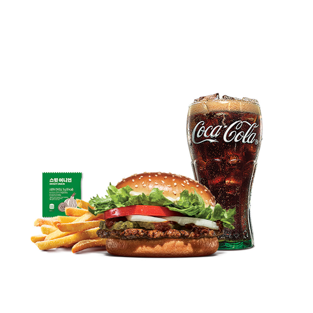 불고기와퍼주니어+콜라R+쉐이킹프라이 스윗어니언