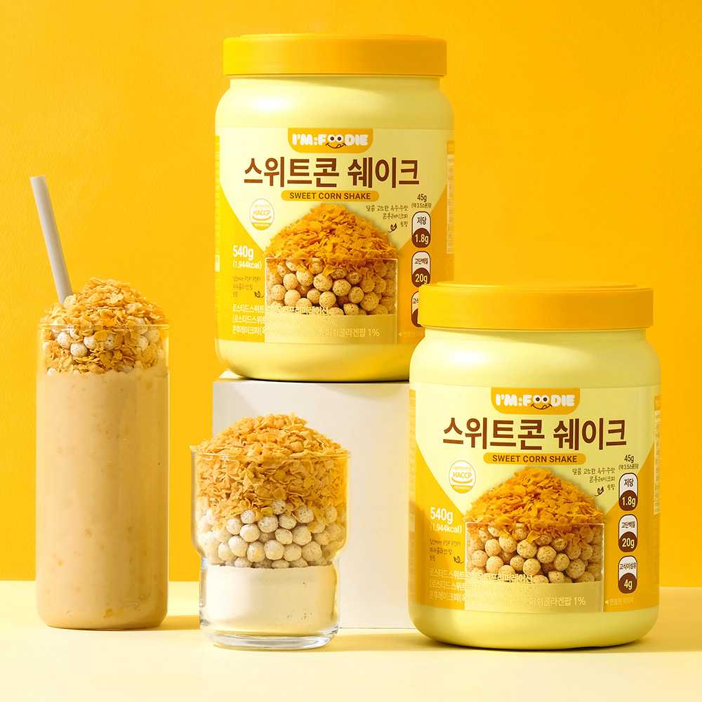 아임푸디 맛있는 단백질 쉐이크 고단백 저당 프로틴 단백질보충제 스위트콘, 540g, 1개 이미지 4