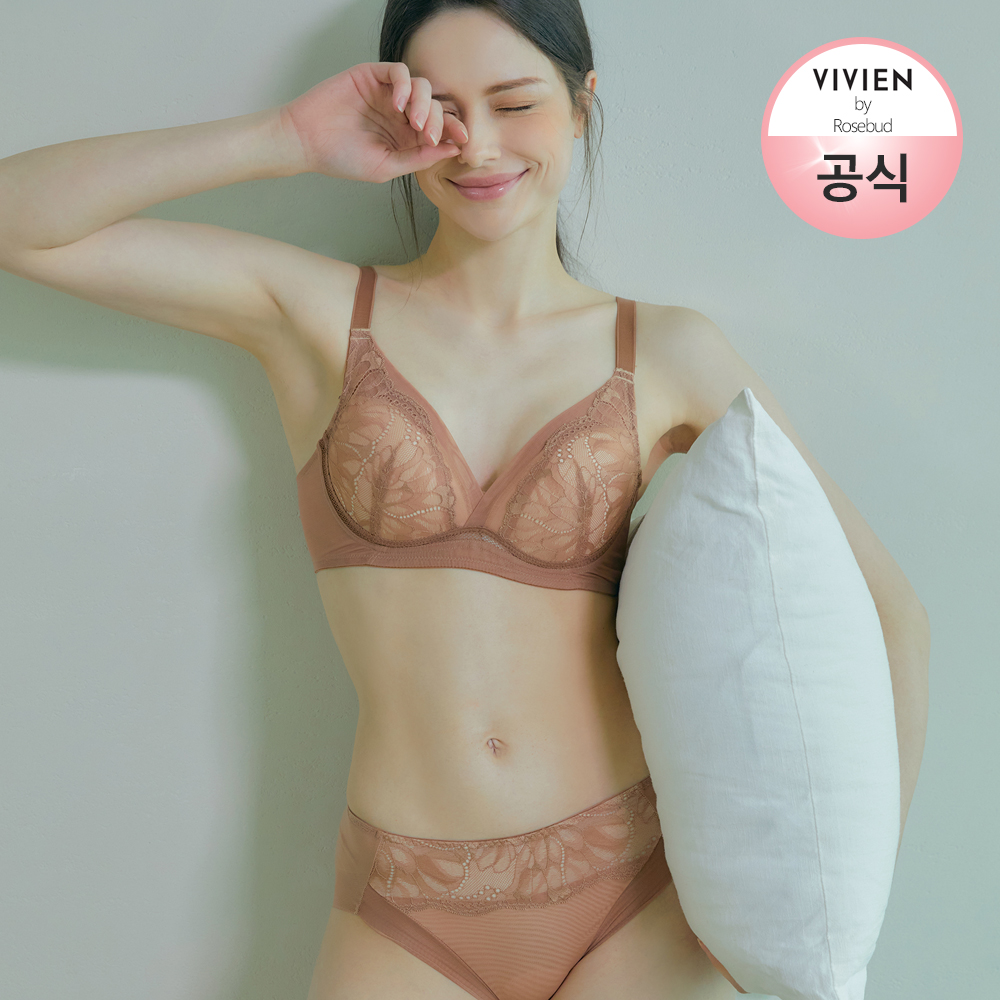 [1+1] 비비안 프렌치V 리얼핏 편한 노와이어 브라 (브라 단독 5종 택2) - 상세 이미지 2