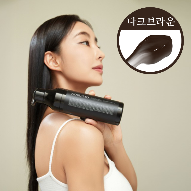 누아레모 단백질 염색샴푸 흰머리 새치 커버 블랙브라운, 200ml, 1개 제품 이미지