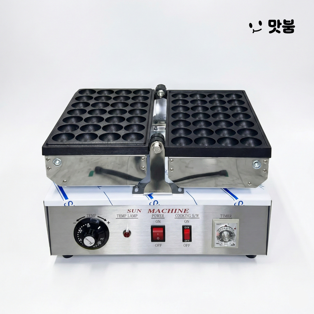 태양산업 타코야끼기계 28구 회전 전기식 국내제조 조리기 / TTR-385S - 상품 이미지