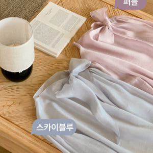 로이 리본 타이 소매 블라우스 bs8404 착용 후기 | 사이즈/핏 총정리 - 상품 이미지 3