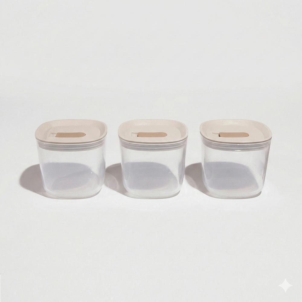델리원 플래티넘 실리콘 밥팩 250ml 3P 냉동밥 보관용기 전자레인지 용기 이미지 6