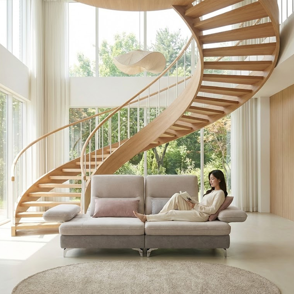 바이미 이지클린 아쿠아텍스 패브릭 모듈 코너 스윙 소파 sk 연그레이, 5인용