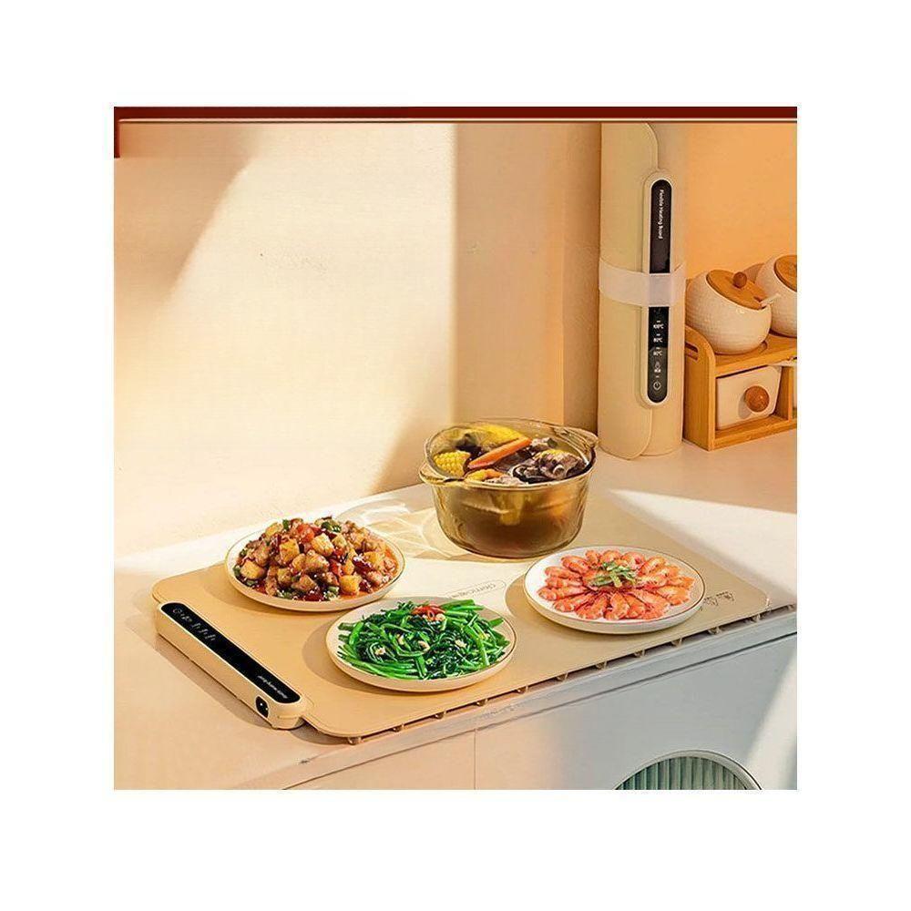 실리콘 온열 쟁반 온도조절 다이닝 웜 도마 220V 블랙 60cm - 상세 이미지 2