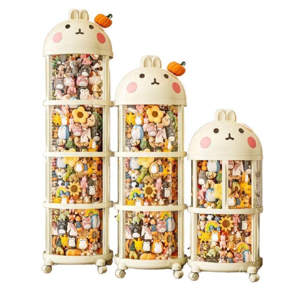대용량 투명 보관함 수납 진열장 인형 정리함 장난감 소품 슬라이딩 캐비닛 38x140cm 슬라이딩 문 - 상세 이미지 3