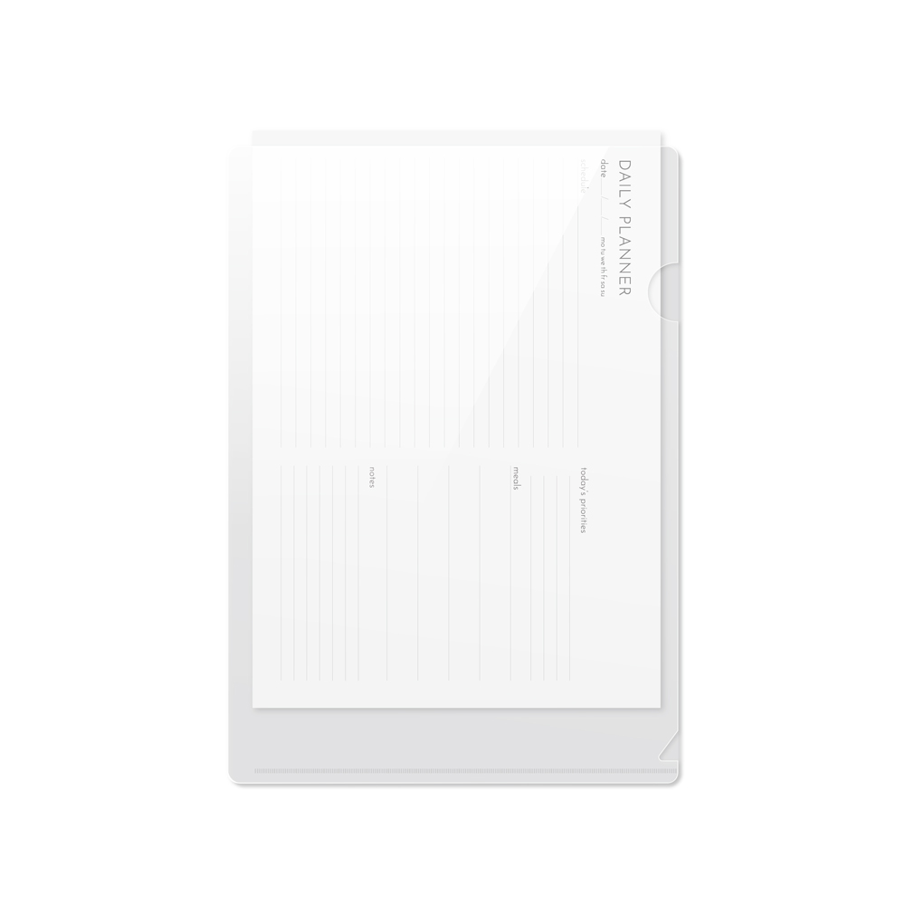 A4 L홀더 L자파일 투명 엘홀더 서류정리 파일 화일 주문제작 1장 - 상품 이미지