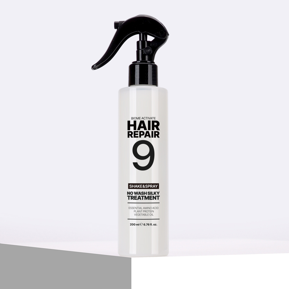 [바액] 헤어리페어9 노워시 실키 트리트먼트 [200ml] 수분충전 엉킴없이 정전기방지 수분미스트 딥모이스처 극손상모개선 단백질미스트 제품 이미지
