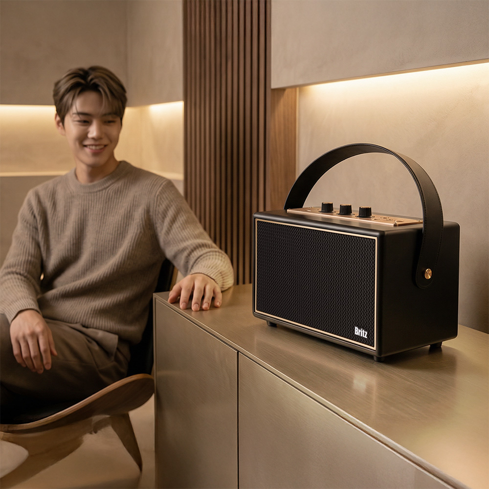 브리츠 BZ-JB8000 인테리어 오브제 블루투스 스피커 고음질 카페 캠핑 이미지 8
