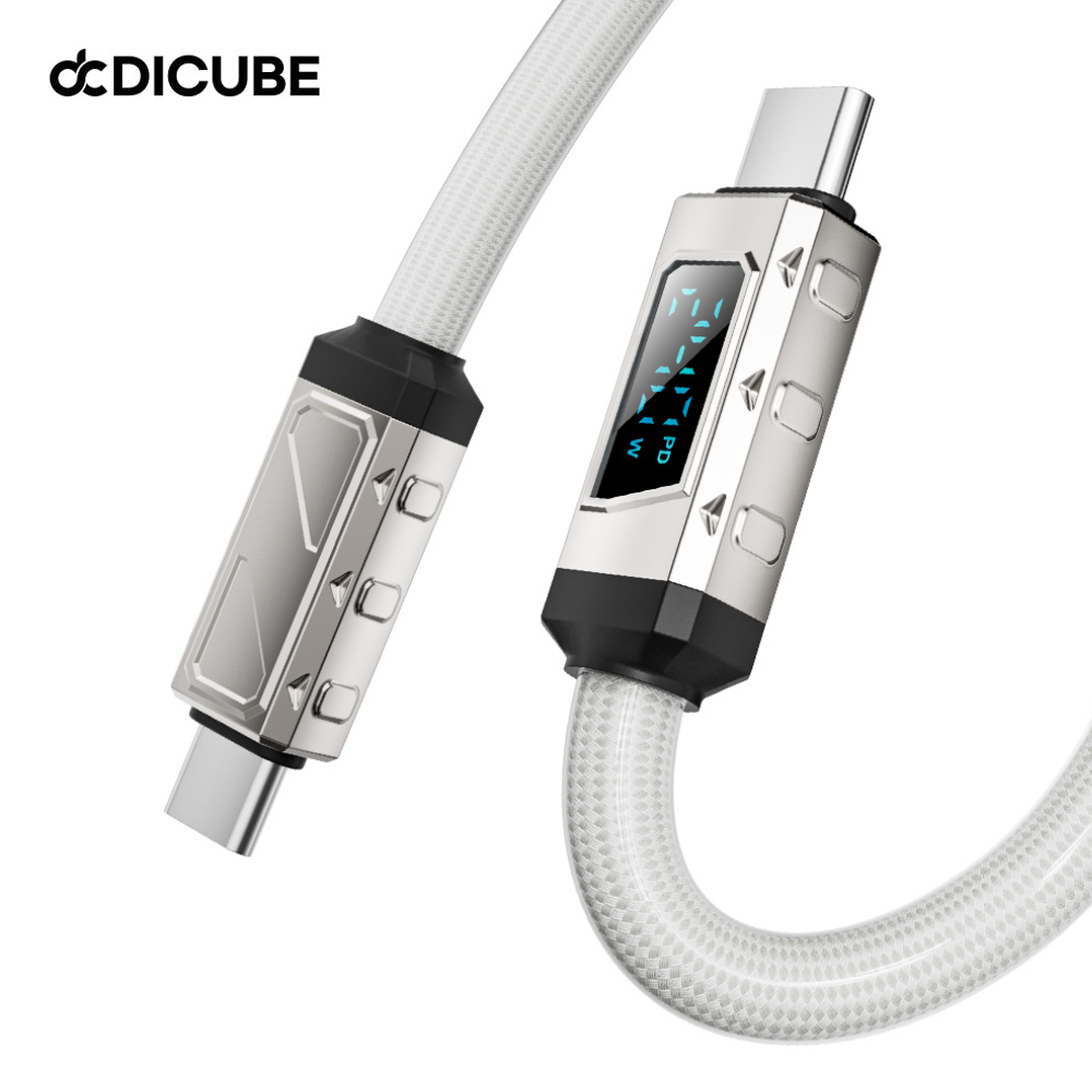 디큐브 240W PD3.1 C to C 초고속 충전 케이블 아이폰 갤럭시 노트북 호환 마그네틱 LED 4in1 - 상세 이미지 3