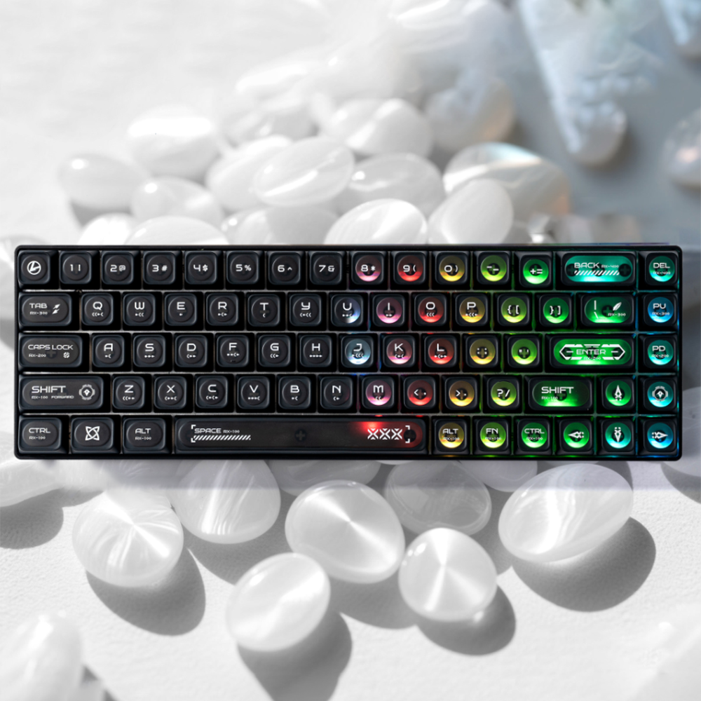 캣츠아이 영문 블랙 반투명 키캡 CHERRY PBT 기계식 키보드 키캡 136키 - 상세 이미지 4